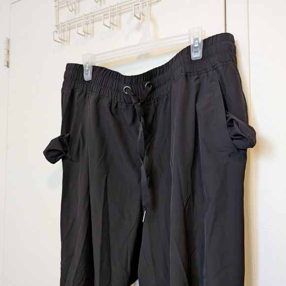Black Drawstring Active Pants - Picture 4 of 7